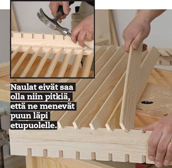 Lämpöpumpun suoja: Aseta listat (G) kulmalistoihin (A) kiinni. Lämpöpumpun suoja: Aseta listat (G) kulmalistoihin (A) kiinni.